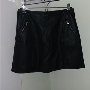 leather skirt